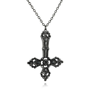 Kalung Salib Barok, Liontin Madonna Retro Bohemian 1980, Kalung Gaya Gotik untuk Pria dan Wanita - Product Image 4