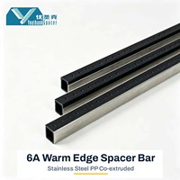 Barre d'espacement thermique flexible en acier inoxydable composite haute performance et durable de 5,5 mm, conductivité thermique 0,38 W/mK, énergie