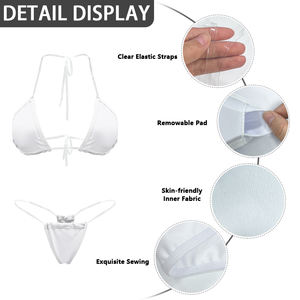 Produits <span class=keywords><strong>de</strong></span> livraison directe, bikini spaghetti, maillot <span class=keywords><strong>de</strong></span> <span class=keywords><strong>bain</strong></span> personnalisé avec logo, mini maillot <span class=keywords><strong>de</strong></span> <span class=keywords><strong>bain</strong></span> pour femmes, <span class=keywords><strong>string</strong></span> sexy <span class=keywords><strong>transparent</strong></span>, nouveau bikini - Product Image 5