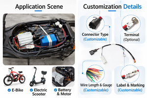 Ensemble de faisceaux de câbles personnalisés avec connecteur et borne annulaire |   Faisceau de câbles OEM - Product Image 6