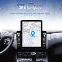 Podofo 2 Din 9,5 ''Android Car Radio Auto Electronics 2 + 64GB Wireless Carplay Android Auto RDS WIFI Carga rápida AHD Cámara
