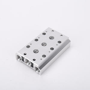 Collecteur en alliage d'aluminium 4V200 avec base de vanne solénoïde 100M 200M 300M Bobine de vanne solénoïde pneumatique Vitesse du moteur 2000 tr/min - Product Image 4