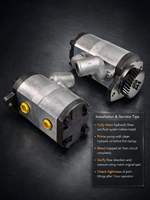 Pompa Hidrolik Tandem RE73947 RE72058 untuk Traktor 5076E 5082E 5090E 5093E 5101E 5420 5520 5625 Aftermarket