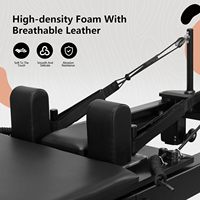 Machine de musculation en alliage portable blanche pliable pour le Pilates Reformer avec logo personnalisé Reformer Pilates Machine pliable pour les utilisateurs à domicile