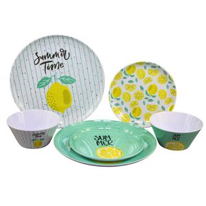 Juego de Vajilla de Melamina con Diseño de Limones, 12 Piezas, Servicio para 4 Personas - Product Image 4