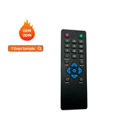 Télécommande OEM ODM de haute qualité avec lumière LED 2 * pile AAA roulant et code fixe pour l'audio domestique prix de gros