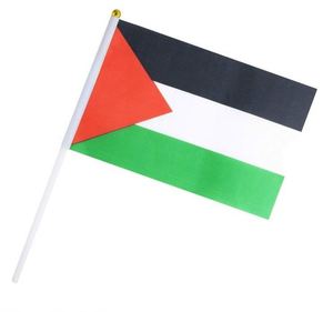 Wholesale Hand Held Mini Palestine Stick Palestinian National Country <b>Flag</b> for International Festival Events Party Decorations - Product Image 1
