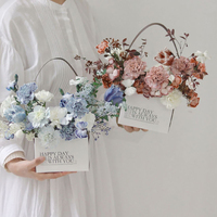 Sacs en papier imprimés sur mesure en usine d'Inunion, pots de fleurs, boîtes de transport de plantes fraîches et de fleurs, sacs à fleurs avec logos