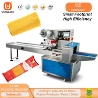 Machine d'emballage multifonctionnelle pour nouilles et pâtes, type oreiller, pour l'emballage en flux de spaghetti