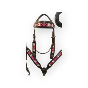Accesorios de cuero Premium personalizados para caballos Western Headstall Breast Collar - Product Image 5