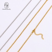 Nouveau Collier Ras du Cou Délicat en Acier Inoxydable 304 à Maillons Ronds en O, Bijou pour Femme, Vente en Gros Transfrontalière
