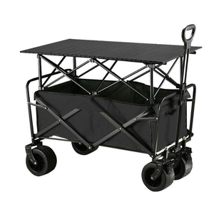 Chariot de <span class=keywords><strong>camping</strong></span> d'extérieur avec table pliante amovible, chariot multifonctionnel pour jardin, parc, cour - Product Image 1