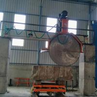 Scie à pont pour granit haute performance, machine de découpe de blocs de pierre pour carrière avec chariot