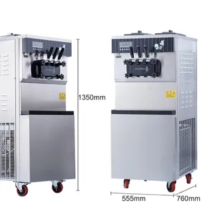 18L/H20L/H 25L/H 40L/H Commercial Large Vertical Desktop Sundae Cone Fully Automatic Ice Cream Machine