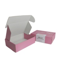 Nouvelle boîte d'expédition en carton ondulé rose personnalisée Pulida 2026 pour la logistique