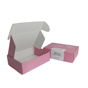 Caja de Cartón Corrugado Rosa Personalizada Pulida 2026, Caja de Embalaje para Envíos Postales, para Logística - Product Image 4