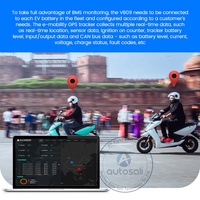 Traceur GPS 4G Auto-Sali VB09 pour véhicules électriques à deux roues et camions - Suivi GPS/LBS en temps réel, surveillance des données CAN, IoT, étanche