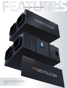 Ventilation HRV à <span class=keywords><strong>double</strong></span> <span class=keywords><strong>flux</strong></span> avec fonction de dérivation rectangulaire en acier inoxydable 4500m3/H, récupération de chaleur, air frais, extraction, économie d'énergie - Product Image 2