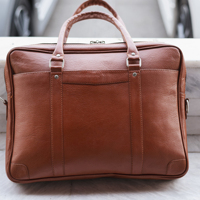 Sacoche en cuir véritable pour ordinateur portable 13 pouces, sacoche de messagerie, sacs d'affaires pour hommes, porte-documents simple