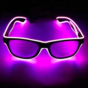 Lunettes LED lumineuses Lunettes <span class=keywords><strong>de</strong></span> <span class=keywords><strong>soleil</strong></span> EL Wire Neon Glasses Glow in Dark Party Supplies Neon Party Favors Nouveauté Cadeau Fournitures - Product Image 6