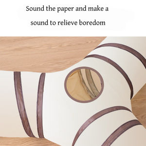 Tunnel de jeu pour <span class=keywords><strong>chat</strong></span> résistant à l'usure Tunnels pliables pour animaux de compagnie Jouet de jeu froissé Polyester écologique Style simple <span class=keywords><strong>Chat</strong></span> drôle - Product Image 4