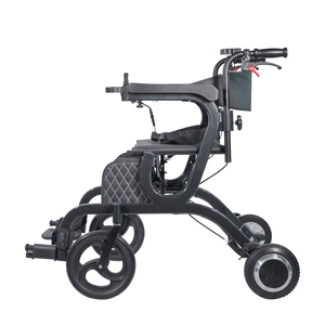 Smart Rollator combine un fauteuil roulant électrique et une marchette avec un cadre <span class=keywords><strong>pliable</strong></span> <span class=keywords><strong>ultra</strong></span> léger et un siège confortable Sac pratique - Product Image 5