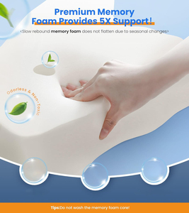 Siêu giảm đau làm mát Bộ nhớ bọt cổ hỗ trợ giường gối điều chỉnh chiều cao thoải mái ngủ Ergonomic nhà máy bán buôn - Product Image 4