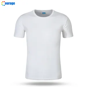 Courage Mesh 100 kaus sublimasi poliester kaus putih multiwarna untuk pria