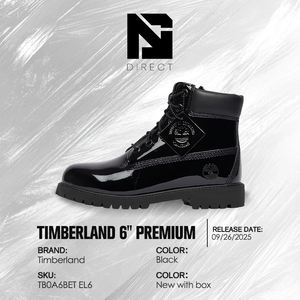 Botas Impermeables Premium de 6 Pulgadas para Jóvenes, 'Cuero Patentado Negro', con Cordones, Botas Casuales de Otoño e Invierno para Exteriores - Product Image 6