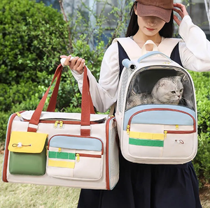 Folding Mesh <b>Cat</b> Pet Carrier <b>Backpack</b> and Handbag <b>Cat</b> Transport Walking <b>Backpack</b> Bag for Pet Travel High Capacity - Product Image 6