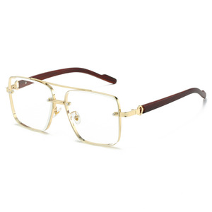 Occhiali da Sole Quadrati in <span class=keywords><strong>Vetro</strong></span> Rinfrescante per <span class=keywords><strong>Uomo</strong></span> e Donna, con Texture in Legno, alla Moda, per Vacanze, Tempo Libero, Spiaggia, Grandi Occhiali Quadrati Personalizzabili con Protezione Solare - Product Image 2