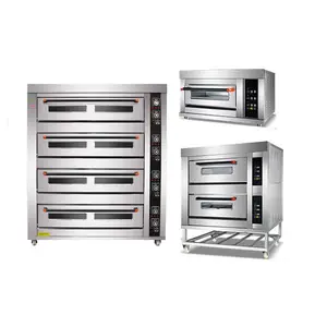 Fabriek Directe Commerciële Brood 3-Dek 6-Trays Elektrische Oven Voor Restaurants