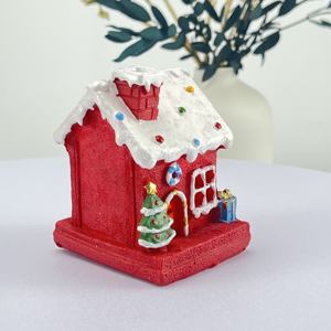 Adorno Navideño de Resina Hecho a Mano de Alta Calidad y Económico, Hermosa Casa de Jengibre Decorativa, Oferta - Product Image 3