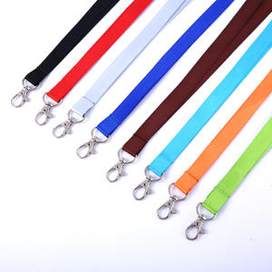 高品質カスタムデジタル印刷防水キーホルダー付きランヤード、フック付き無地黒ポリエステルランヤード - Product Image 6