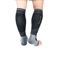 Chaussettes de compression respirantes en nylon élastique pour mollets, protection sportive d'été personnalisée pour adultes