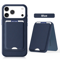 Casing Ponsel Magnetik untuk 17 Pro/Max dengan Bahan TPU+PC Berlapis Elektro, Tahan Air, Tempat Kartu & Penyangga