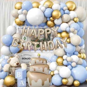 Kit Palloncini Buon <span class=keywords><strong>Compleanno</strong></span> per Bambini, Accessori Decorativi per Sfondo Festa di <span class=keywords><strong>Compleanno</strong></span> per Ragazzi e Ragazze, Primo <span class=keywords><strong>Anno</strong></span> del Bambino - Product Image 1