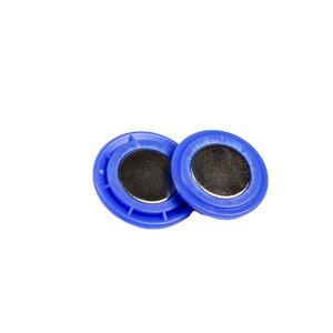 Aimant bouton en PVC nickelé de qualité N35 en néodyme fort personnalisable Utilisation industrielle Aimant permanent AIM Traitement de soudage - Product Image 1