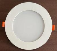 Downlight LED encastrable intérieur 6W, sans driver, en plastique PC et fer, angle de faisceau 120°, IP44, découpe 10cm, 6000K, 600LM