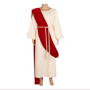 Disfraz de Sacerdote de Jesucristo para Hombre Adulto, Túnica Romana Griega Vintage para Halloween, Traje de Fiesta, Pantalones Cortos de Poliéster, Estilo <span class=keywords><strong>Medieval</strong></span> Renacentista - Product Image 1