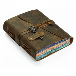 Cahier de notes en cuir à couverture souple de qualité admirable A5 Journal des voyageurs en cuir conception ancienne Produit de journal en gros - Product Image 1