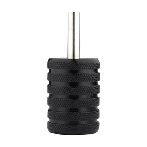 Empuñadura de Aluminio para Tatuajes de 25 mm, 30 mm, 35 mm, Empuñadura de Cartucho Negra Engrosada para Máquina de Tatuar, Suministros Profesionales para Estudio de PMU - Product Image 3