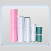 Enveloppe de livraison express blanche poly facteur plastique express auto-adhésif épais sac de courrier d'emballage de vêtements