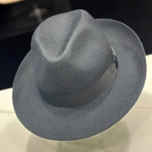Toquilla straw fedora <b>hat</b> Ribbon <b>band</b> wide brim <b>hat</b> Unisex adult casual <b>hat</b> Summer straw <b>hat</b> ribbon - Product Image 2
