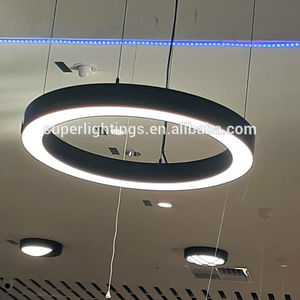 Lámpara <span class=keywords><strong>de</strong></span> Techo Circular <span class=keywords><strong>de</strong></span> <span class=keywords><strong>Aluminio</strong></span> L31, Lámpara Colgante <span class=keywords><strong>de</strong></span> Oficina, Anillo Tubular, Iluminación Lineal LED para Techo - Product Image 2