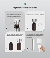App Smart Home Bureau 5V Électrique Aroma Tour D'huile Diffuseur Machine Silencieux Anti-refoulement Parfum Sans Eau Parfum Bureau À Domicile