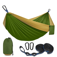 Super leicht mit zwei Baum gurten Tragbare Nylon 2 Personen Klapp hängematte Fallschirm Outdoor Hängematte