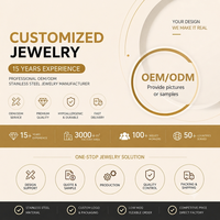 Fabricant de bijoux en acier inoxydable sur mesure OEM ODM Colliers Bracelets Bagues Boucles d'oreilles Chaînes Bijoux de corps Vente en gros