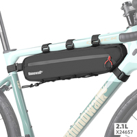Sac de rangement triangulaire en polyester pour cadre de vélo, 2,1 litres, pour le cyclisme