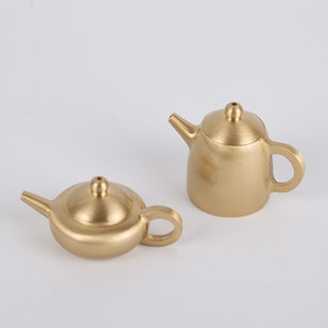 Tetera de latón en miniatura de alta calidad, artesanía en cobre, tetera de cobre para ceremonia del té Kung Fu, tetera pequeña para goteo, cobre - Product Image 1